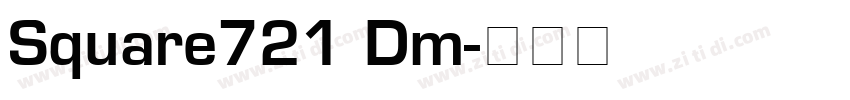 Square721 Dm字体转换